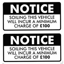 Minimum Soiling Sticker Charge
