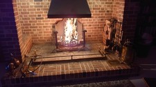 Vintage Brass Fireplace Hearth