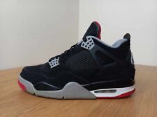 Nike Air Jordan 4 Retro BRED 2019 Mens Basketball Sneakers Shoes Trainers UK 9