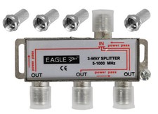 3 WAY COAX 5 - 1000 MHz TV