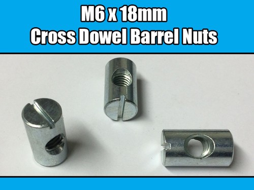 18mm furniture cross - m6,