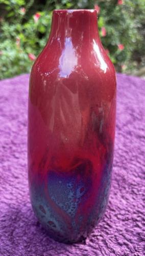 Royal doulton flambé vase - doulton,