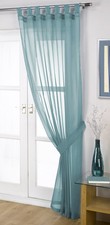 Plain Voile Curtain Panel Tab