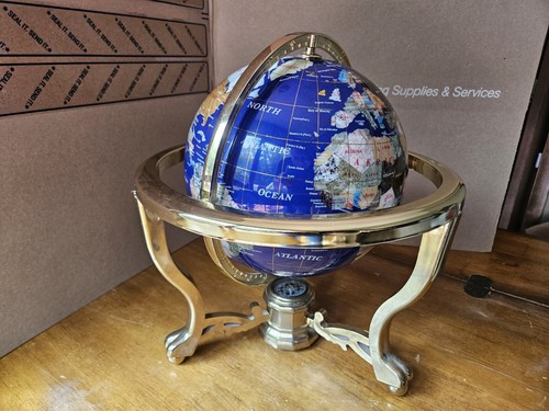 World globe blue lapis - globe, semi