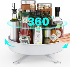 2 x Lazy Susan Turntable Cupboard Organizer, 10 inches Organiser Rotating Rack