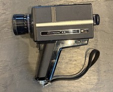 Vintage Chinon 44 Auto Zoom Super 8 Cine Camera With Case & Kodak Film Untested