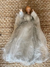 Vintage Porcelain Angel Christmas Tree Topper 