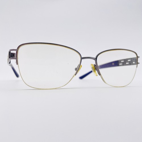 Versace eyeglasses grey half - versace,