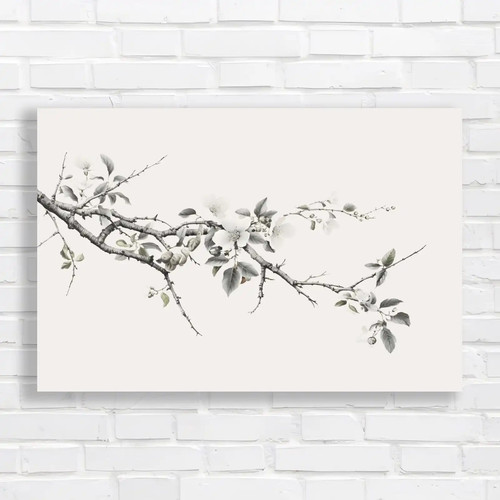 Minimalist floral branch - minimalist,