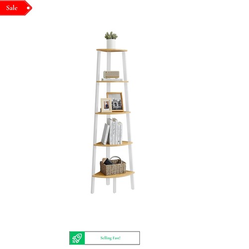Tier corner shelf unit with - shelf,