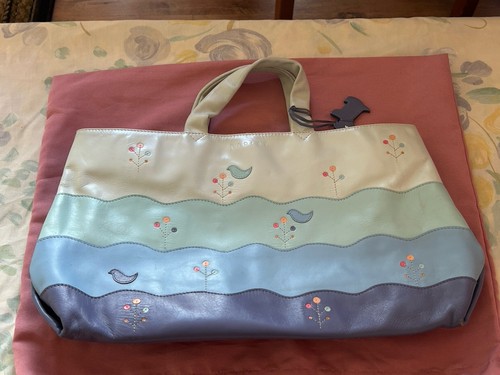 Radley wagtails blue leather - blue,