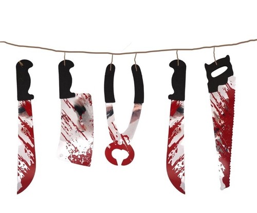Halloween torture tool garland - halloween,