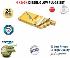 4x NGK GLOW PLUGS for VAUXHALL ZAFIRA I 2.0 DTI 16V 1999-2005