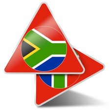 2 x Triangle Stickers 10 cm -