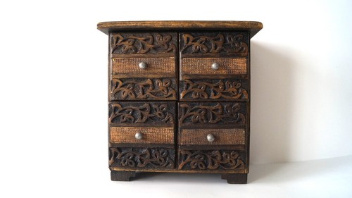 Handmade wooden jewellery box - handmade,