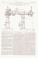 1904 Antique Print ELECTRIC DRILLING MACHINE Lorenz Portable(TE-JJ-259)