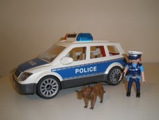 Playmobil Police Car - Police Dog Team, with Flashing Lights & Siren Sounds.