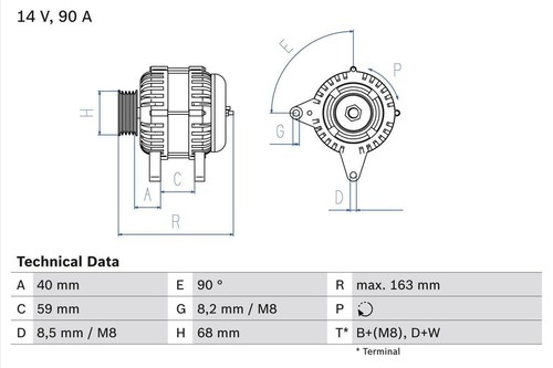 Alternator fits california - fits, vw