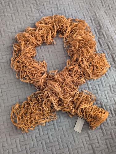 Crochet knitted brown chestnut - brown,