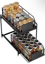 2-Tier Metal Spice Rack Pull