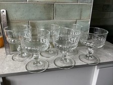 Set of 6 Vintage Glass Trifle