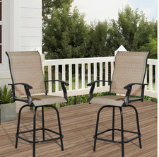 Set of 2 outdoor swivel bar