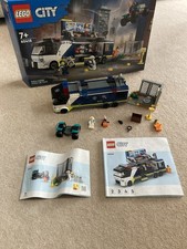 Lego City 60418 Police Mobile Crime Lab Truck -used But With Box And Instruction