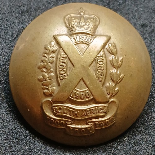 Scottish horse military button - horse,