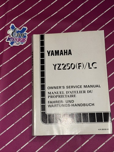 Yamaha oem owners manual - yamaha, yz
