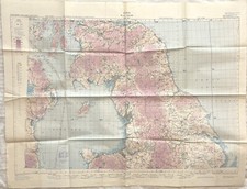 Vintage RAF Map Northern England Sheet NW 53/61/2 1st Edition March 1953 (A1)