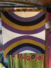 Vintage 1960s Heals Lariat Fabric Cushion Cover 50cm x 50cm 