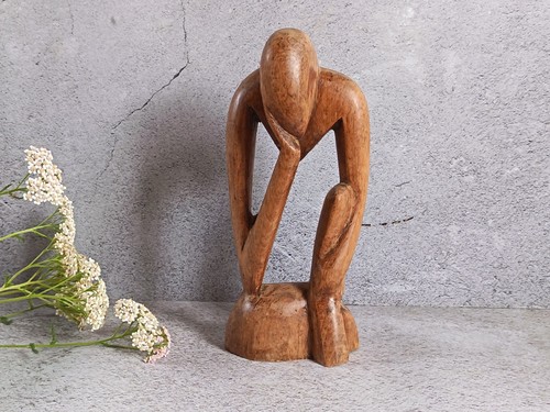 Hand carved abstract wooden - hand,