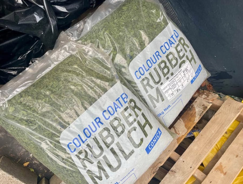 Rubber mulch bark kids play - rubber,