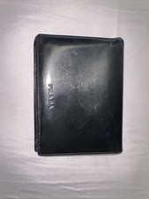 Vintage PRADA Milano Leather Black Wallet Made In Italy