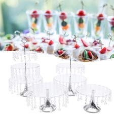 4*Cake Stand Set Round Metal