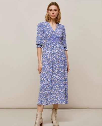Whistles wheat floral shirred - whistles,