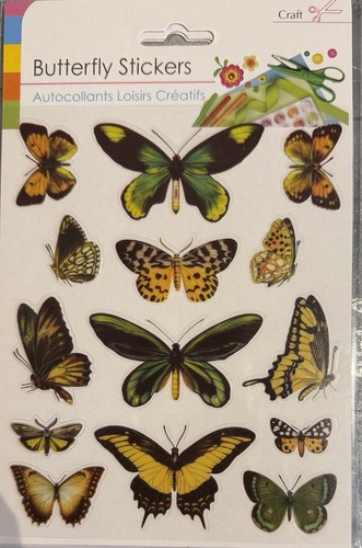 Butterfly craft stickers wall - stickers,