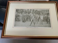 Harry Vardon and Tom Morris vintage Framed 44x32cm St Andrews Golfing Photograph