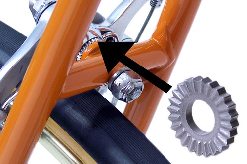 Replacement serrated brake - replacement,