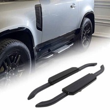 FOR 2020-2024 LAND ROVER DEFENDER 90 L663 RUNNING BOARD SIDE STEPS BLACK 2DOORS