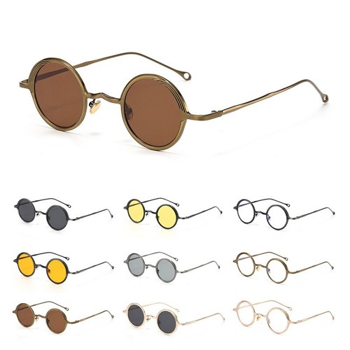 Retro hippie round - round, polarized