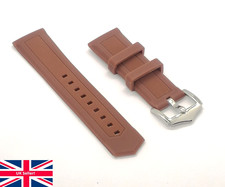 Brown Silicone Rubber Watch