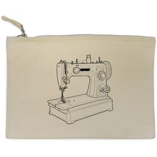 'Sewing Machine' Canvas Clutch