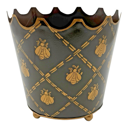 One kings lane brown gold - gold, tole