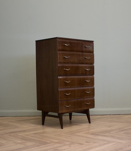 Mid century walnut tallboy - century,