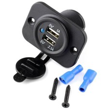 Auto Boots USB Charger Socket Power Plug Adapter for