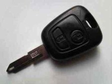 GENUINE PEUGEOT 206 306 ETC (RF-FULLY WORK) 2 BUTTON REMOTE ALARM UNCUT KEY FOB
