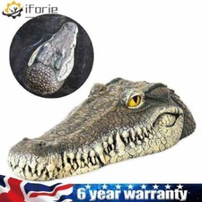 Artificial Crocodile Alligator Head Floating Resin Decoy Pool Pond Garden Decor