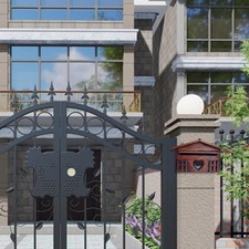 Serenable Vintage Style Post Box, Wooden Mailbox, Wall Letter Box Home Garden