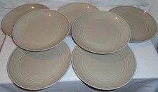 7 x Gordon Ramsay Royal Doulton MAZE Taupe Salad Plates (22cm) Vgc